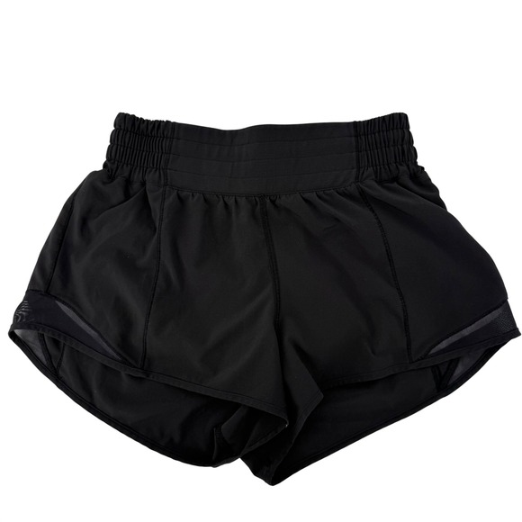 Lululemon Speed Up Shorts Black Mesh 2 Set Women's Size 4 Athletic Running - Picture 2 of 14